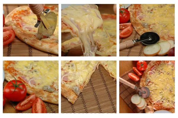 Pizza diferente fotos — Fotografia de Stock