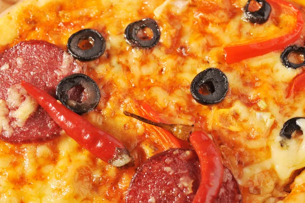 Leckere Pizza — Stockfoto