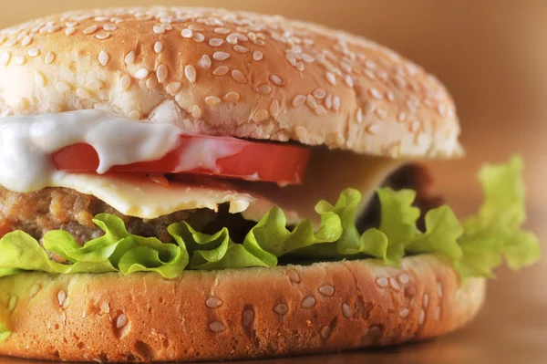 Sandwich con chuleta —  Fotos de Stock