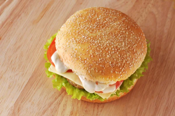 Sandwich con chuleta —  Fotos de Stock