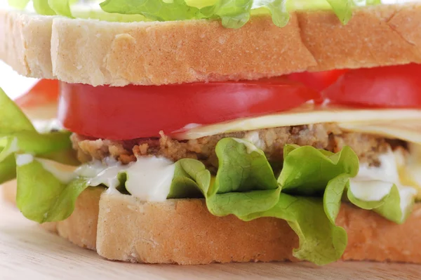 Sandwich con chuleta — Foto de Stock
