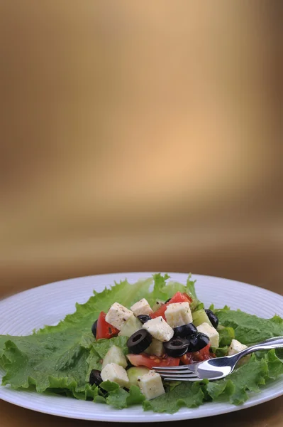 Salat med fetaost — Stockfoto