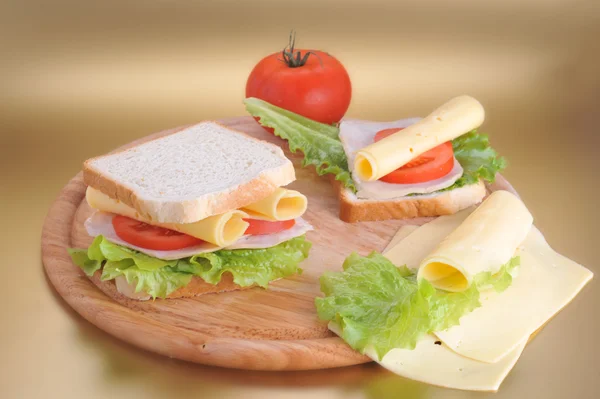 新鮮でおいしいサンドイッチ — ストック写真
