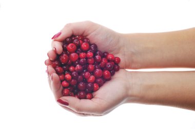 kadın holding cranberrys eller