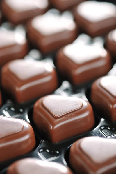 Chocolate in box — Stock Photo, Image