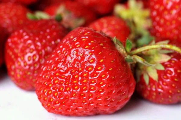 Erdbeere aus nächster Nähe — Stockfoto