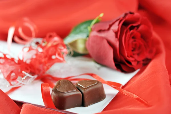 Chocolat et rose — Photo