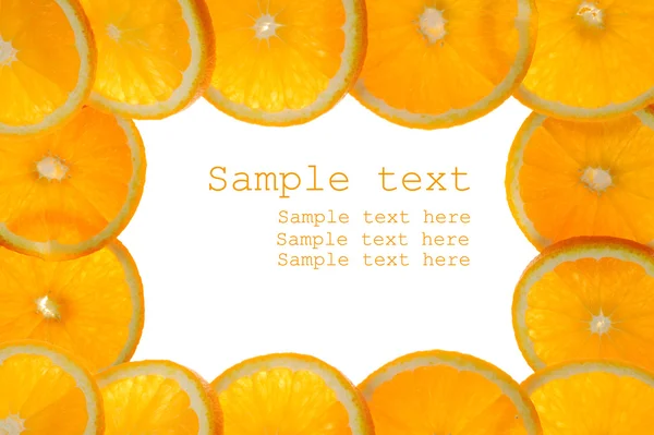 Fundo feito de laranjas suculentas — Fotografia de Stock