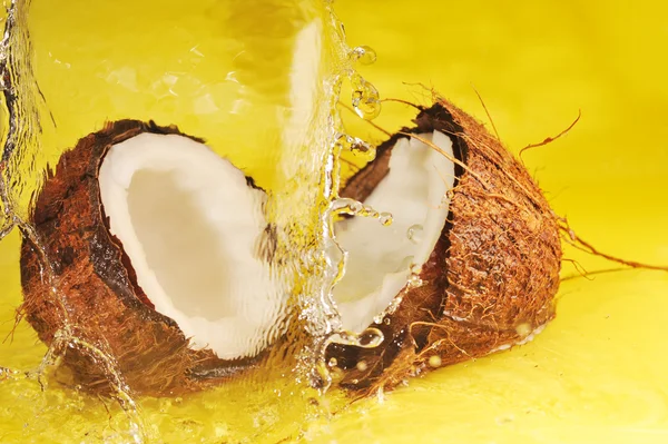ココナッツ水のしぶき — ストック写真