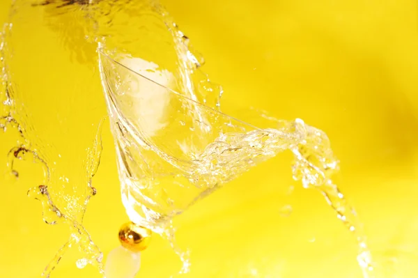 Water in cocktail glass — Stock Photo, Image