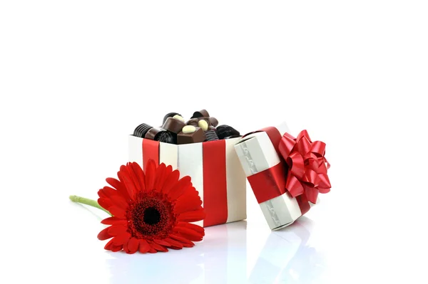 Diferente chocolate en caja —  Fotos de Stock