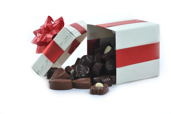 Cioccolato diverso in scatola — Foto Stock