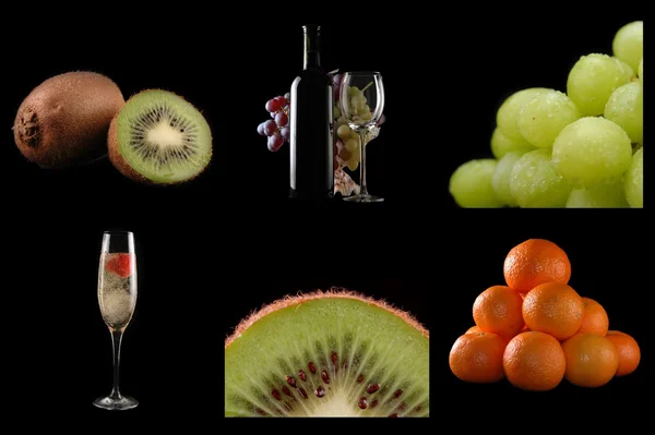 Vin och frukt — Stockfoto