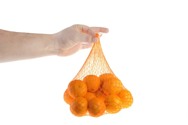 Mandarinen auf Weiß — Stockfoto