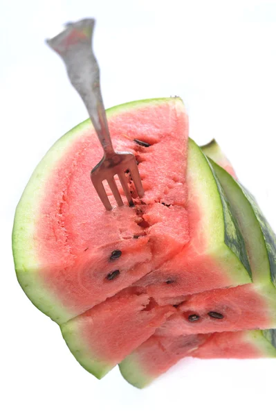 Plátky melounu zblízka — Stock fotografie