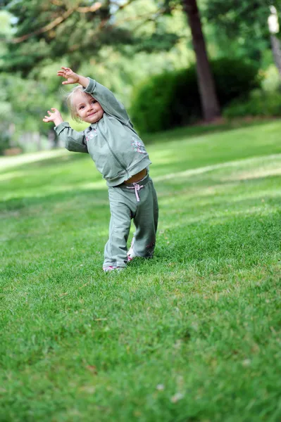 Small girl having fun — Stock Photo, Image