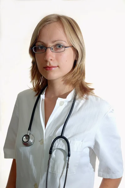 Mladá žena doktor — Stock fotografie