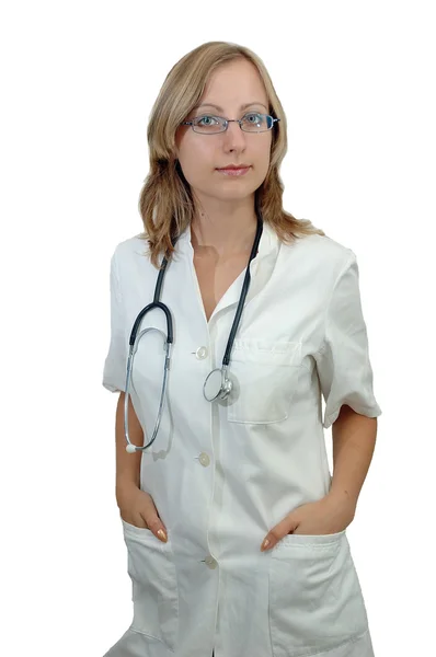 Mladá žena doktor — Stock fotografie