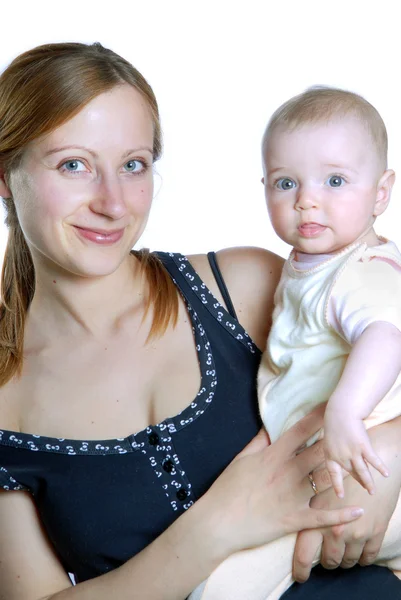 Mooie moeder en baby — Stockfoto