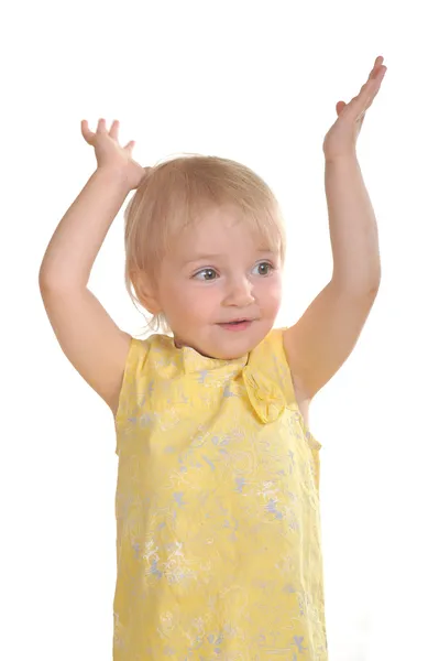 Маленька дівчинка танцю — стокове фото