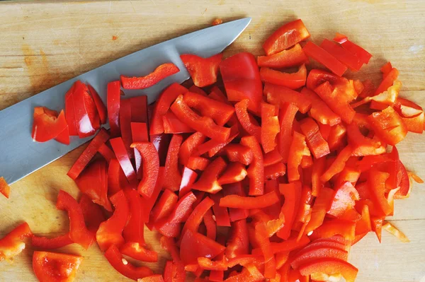 Červené sladké peppe — Stock fotografie