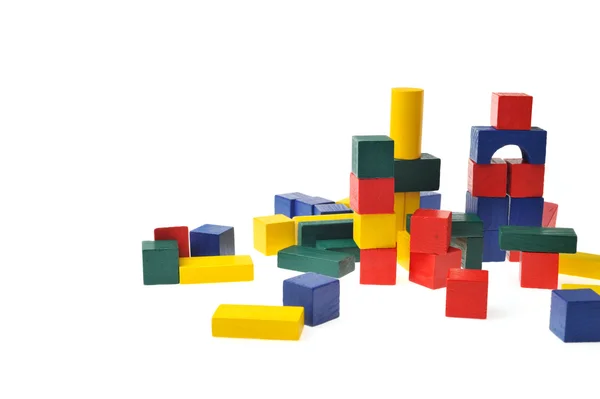 Дерев'яні іграшки блоків — стокове фото