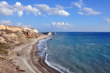 Aphrodite Rock beach, Cyprus clipart