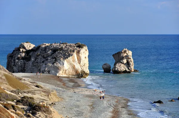 Spiaggia di Afrodite Rock, Cipro — Foto Stock