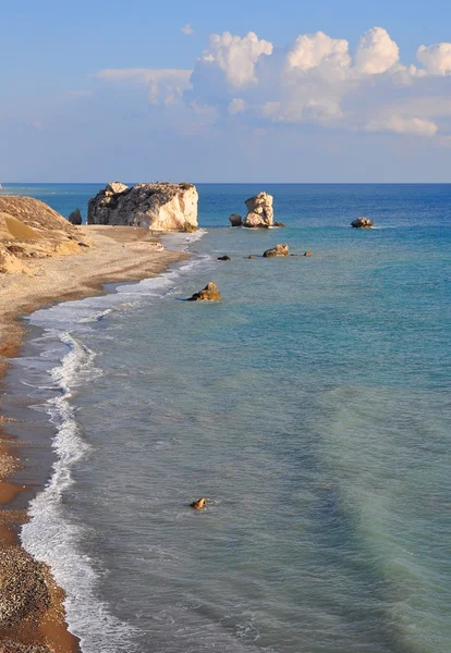 Афродита Рок-бич, Cyprus — стоковое фото