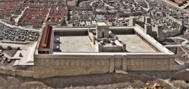 Model of Jerusalem Temple clipart