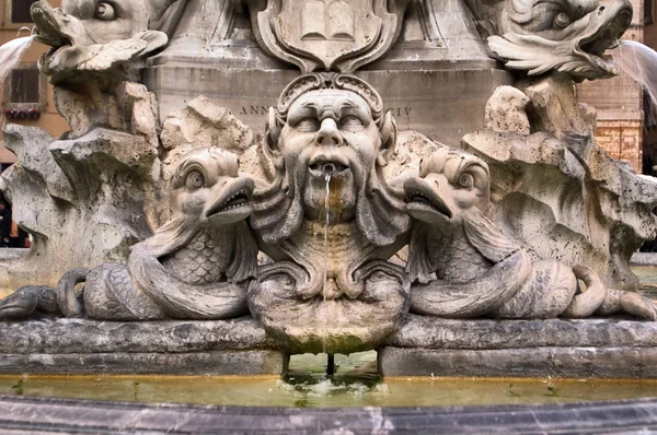 Fountain, Piazza della Rotonda — Stock Photo, Image