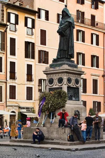 Monumento Giordano Bruno — Fotografia de Stock