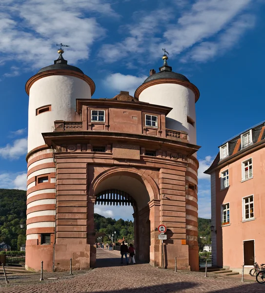 Alte brucke brána, heidelberg — Stock fotografie