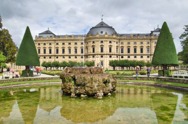 Residenz palace gardens clipart