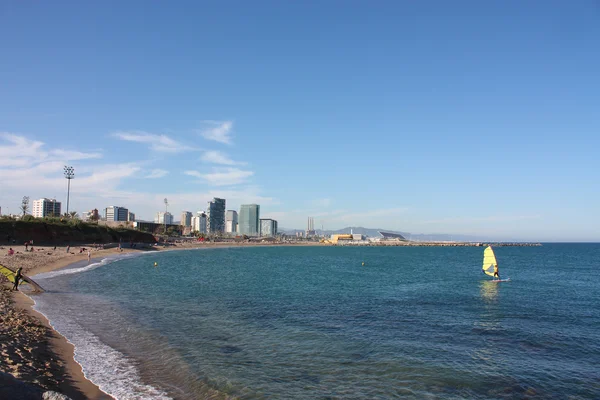 Vista de la costa de Barcelona —  Fotos de Stock