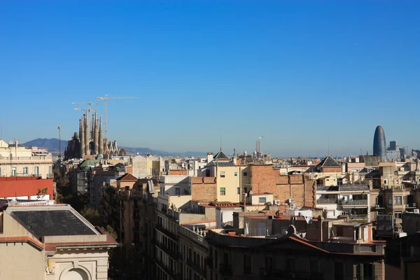 Sagrada Familia e Torre Agbar — Foto Stock
