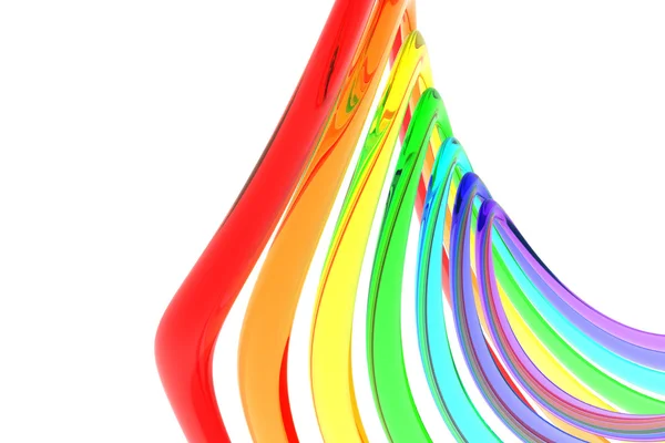 Abstraktní 3d Rainbow — Stock fotografie