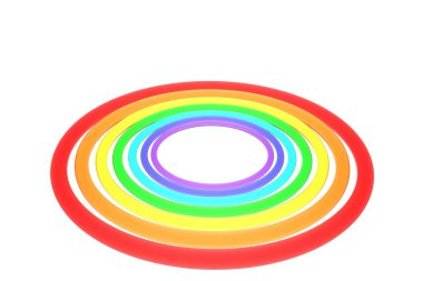 3D gökkuşağı logo soyut
