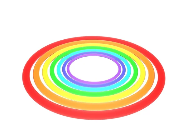 Abstraktní 3d Rainbow logo — Stock fotografie