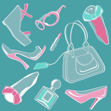 Fashion set 02 clipart