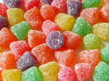 Color gummy candies clipart
