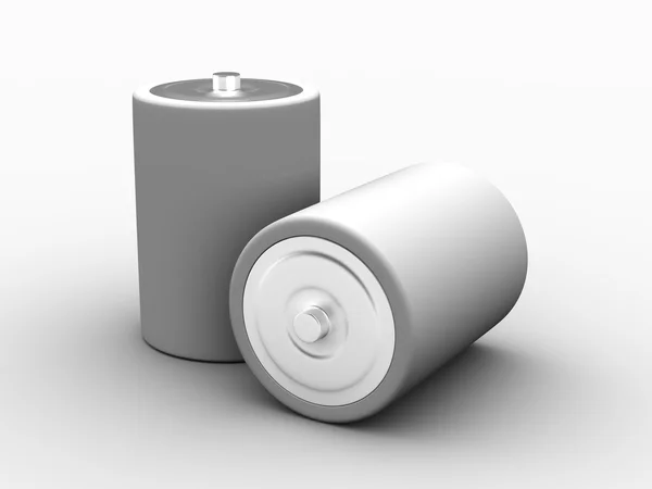 Baterias em branco — Fotografia de Stock