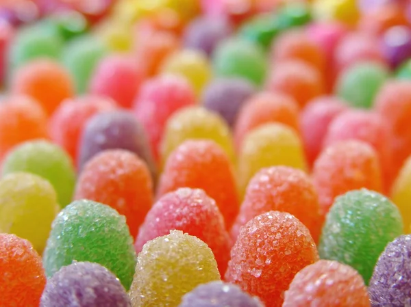 Gummy cukierki w perspektywie — Zdjęcie stockowe