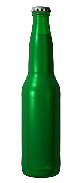 Frasco de cerveja verde — Fotografia de Stock