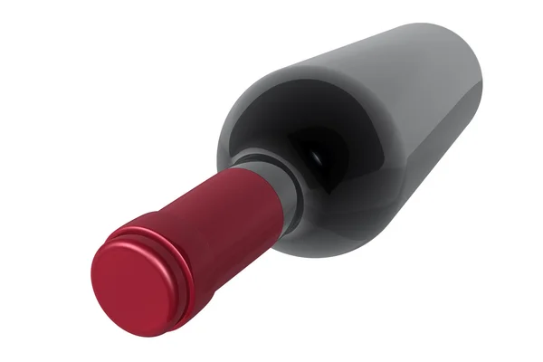Weinflasche auflegen — Stockfoto