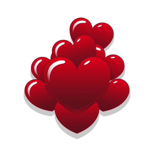 Ballons cardiaques — Image vectorielle