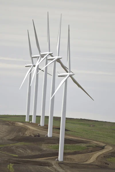 Five wind turbines — Stock Photo, Image