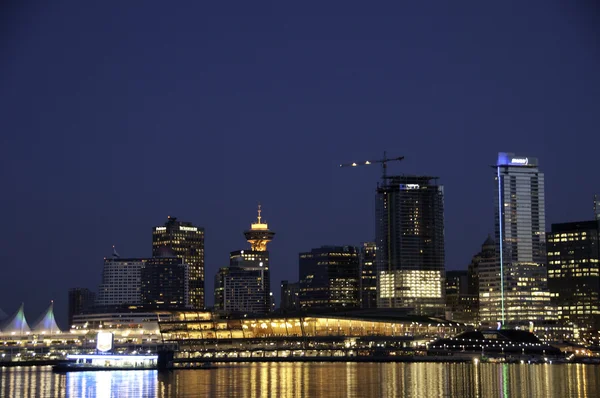 Luzes noturnas de Vancouver (Paisagem ) — Fotografia de Stock