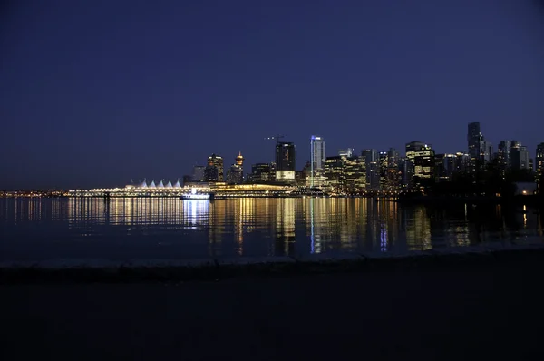 Neue Vancouver Night Skyline — Stockfoto