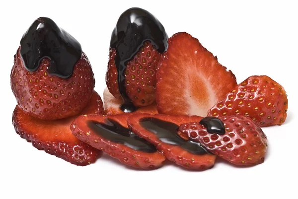 Φράουλες με σοκολάτα. — Φωτογραφία Αρχείου
